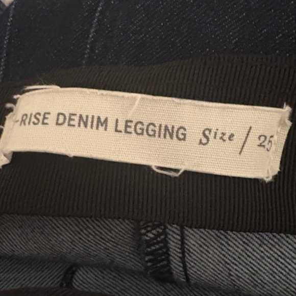 Pilcro & The Letterpress Anthropologie Denim SEAM Leggings 25 High Rise Stretch - Picture 8 of 9